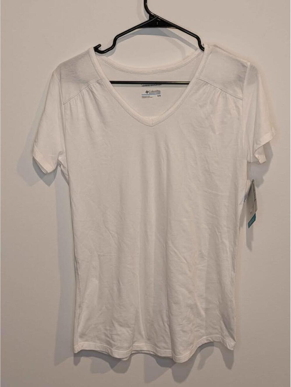 New Columbia OMNI-WICK Women's Short Sleeve V-Neck Tee M/M